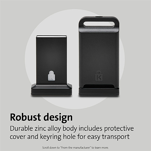Kensington VeriMark Guard Fingerprint Security Key Black - Fingerprint - USB - 5 V - TAA Compliant (64708)