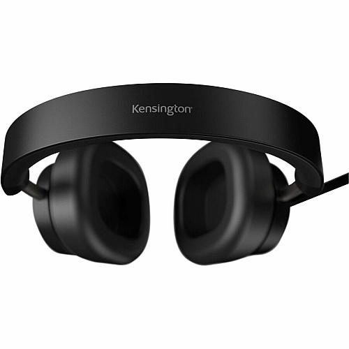 Kensington H2000 USB-C Over-Ear Headset Stereo - USB Type C - Wired - Over-the-ear - Binaural - Circumaural - 6 ft Cable - Noise Cancelling Microphone - Noise Canceling - Black (83451)