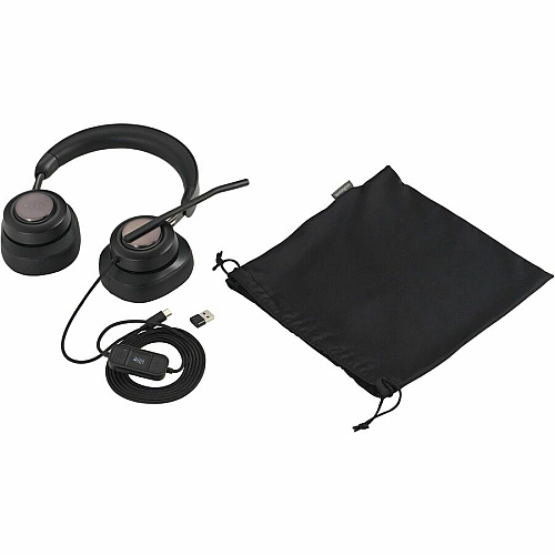 Kensington H2000 USB-C Over-Ear Headset Stereo - USB Type C - Wired - Over-the-ear - Binaural - Circumaural - 6 ft Cable - Noise Cancelling Microphone - Noise Canceling - Black (83451)