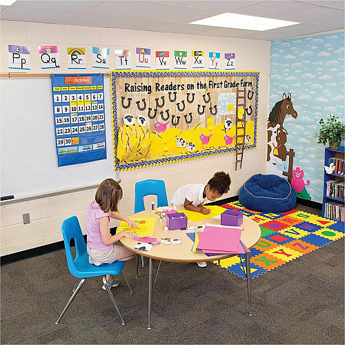 Fadeless Bulletin Board Paper Rolls Classroom, Door, File Cabinet, School, Home, Office Project, Display, Table Skirting, Party, Decoration - 48" Width x 50 ft Length - Natural - Paper - 1 Roll (P0056515)