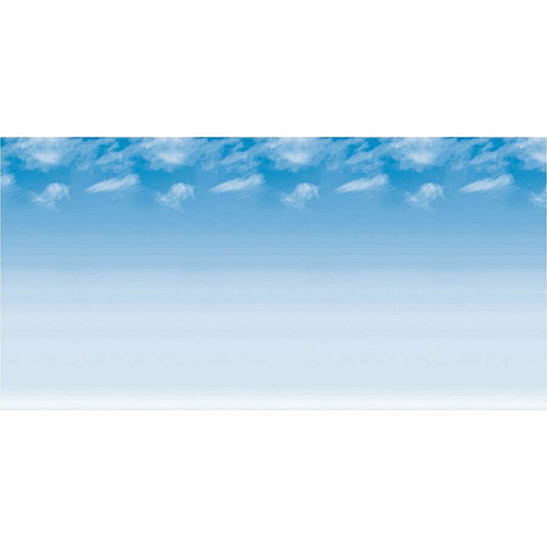 Fadeless Bulletin Board Paper Rolls Classroom, Door, File Cabinet, School, Home, Office Project, Display, Table Skirting, Party, Decoration - 48" Width x 50 ft Length - Wispy Clouds - Paper - 1 Roll (P0056935)