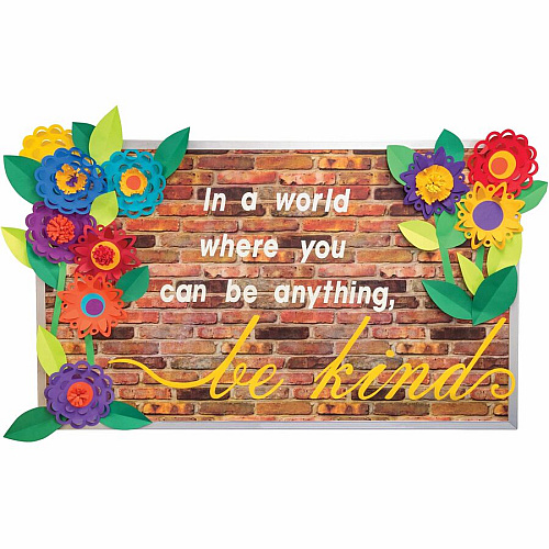 Pacon Bulletin Board Paper Rolls Classroom, Door, File Cabinet, School, Home, Office Project, Display, Table Skirting, Party, Decoration - 48" Width x 50 ft Length - Reclaimed Brick - Paper - 1 Roll (P0057465)