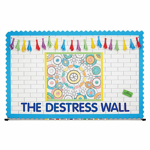 Fadeless Bulletin Board Paper Rolls Classroom, Door, File Cabinet, School, Home, Office Project, Display, Table Skirting, Party, Decoration - 48" Width x 50 ft Length - White Subway Tile - Paper - 1 Roll (P0057505)