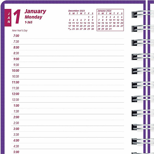 Brownline DuraFlex Daily Appointment Planner (CB634VPUR)