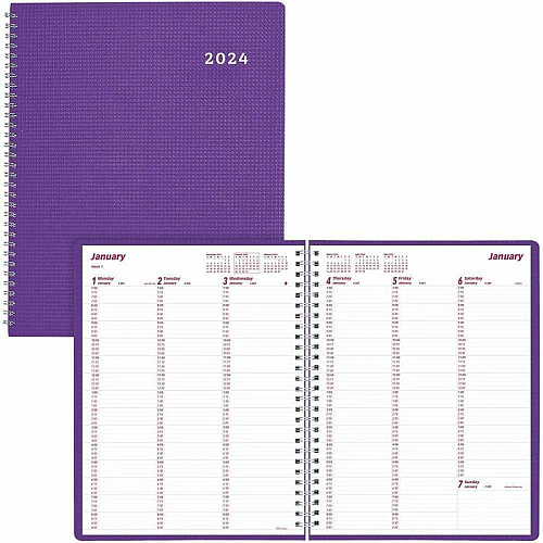 Brownline DuraFlex Weekly Appointment Planner (CB950VPUR)