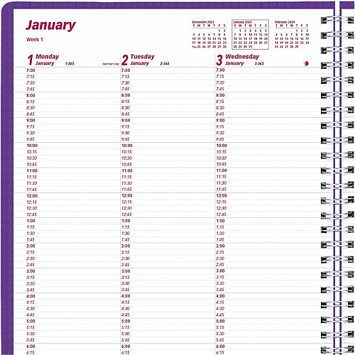 Brownline DuraFlex Weekly Appointment Planner (CB950VPUR)