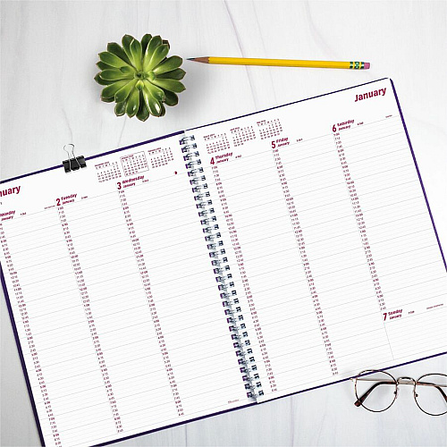 Brownline DuraFlex Weekly Appointment Planner (CB950VPUR)
