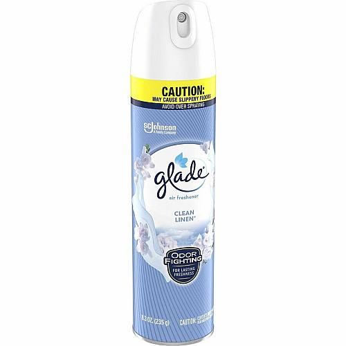 Glade Clean Linen Air Freshener Spray Spray - 8.3 fl oz (0.3 quart) - Clean Linen - 1 Each (346467)
