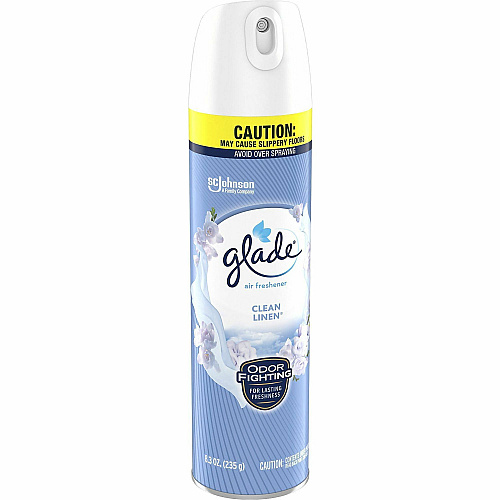 Glade Clean Linen Air Freshener Spray Spray - 8.3 fl oz (0.3 quart) - Clean Linen - 1 Each (346467)