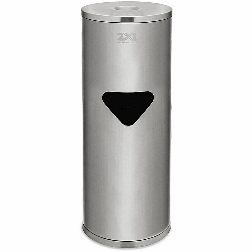 2XL Stainless Steel Stand Wiper Dispenser Stainless Steel - Stainless Steel - Refillable, Smudge Resistant, Hands-free - 1 Each (L63)