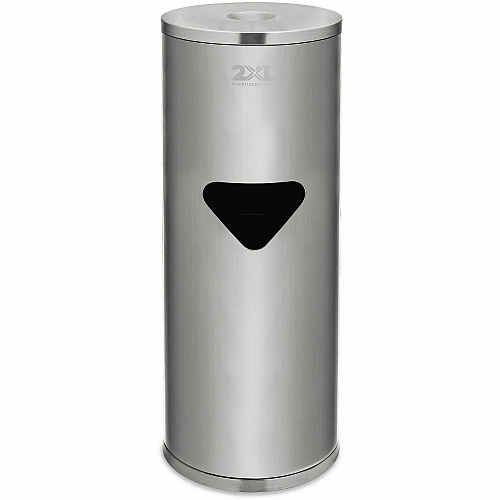 2XL Stainless Steel Stand Wiper Dispenser Stainless Steel - Stainless Steel - Refillable, Smudge Resistant, Hands-free - 1 Each (L63)