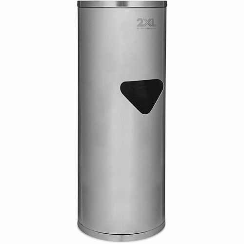 2XL Stainless Steel Stand Wiper Dispenser Stainless Steel - Stainless Steel - Refillable, Smudge Resistant, Hands-free - 1 Each (L63)