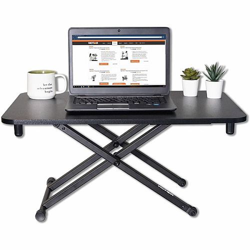 Victor Laptop Desk Riser 28.70" Width x 18.50" Depth - Desk - Black (DCX129)