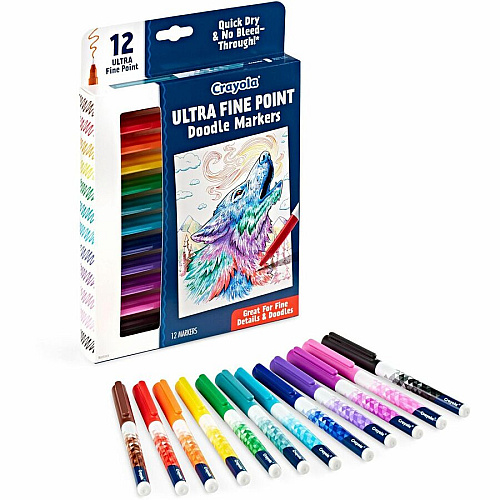 Crayola Doodle Markers Multi Ink - 12 / Pack (588313)