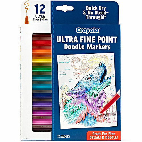 Crayola Doodle Markers Multi Ink - 12 / Pack (588313)