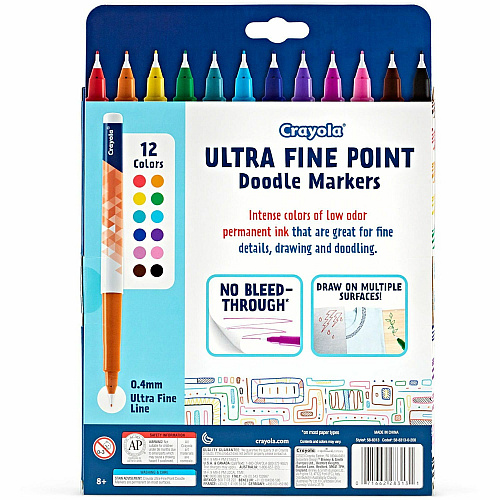 Crayola Doodle Markers Multi Ink - 12 / Pack (588313)