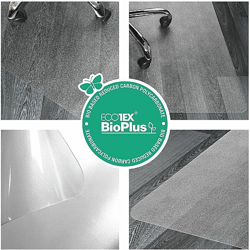 Ecotex Marlon BioPlus&reg; Eco Friendly Carbon Neutral Chair Mat for Hard Floors - 45" x 53" (NCCMFLBS0003)