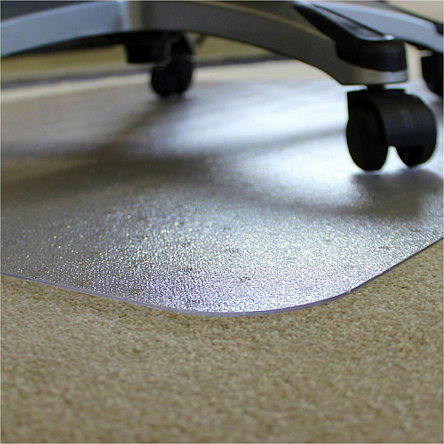 Ecotex Marlon BioPlus Floortex&reg; Ecotex&reg; BioPlus Eco Friendly Carbon Neutral Polycarbonate Chair Mat for Carpet - 35" x 47" Chair - 47" Length x 35" Width x 0.090" Depth - Rectangular - Polycarbonate - Clear - 1 Each - TAA Compliant (NCCMFLBG0002)