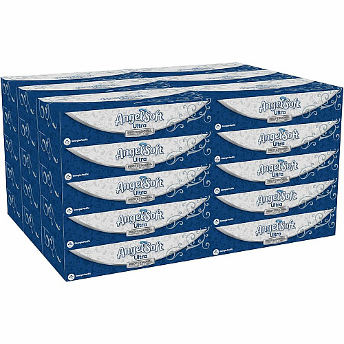 Angel Soft Professional Series Facial Tissue 2 Ply - WhiteBox - 126/Box - 30 / Carton (49590)