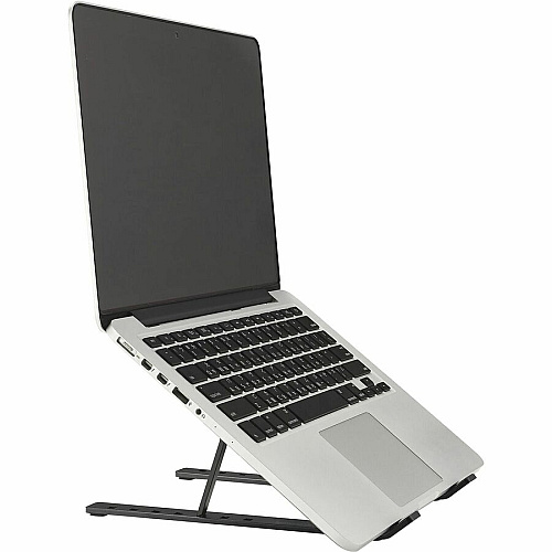 Kensington Collapsible Aluminum Laptop Riser Up to 16" Screen Support - 11 lb Load Capacity - 5.80" Height - Aluminum - Black (50406)