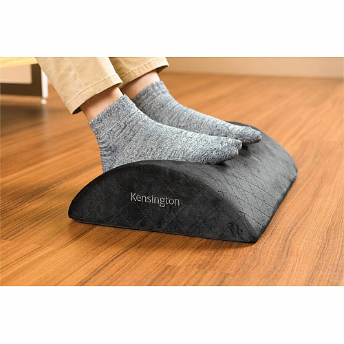 Kensington Premium Comfort Soft Footrest Black - High Density Foam (HDF) - 1 Each (56100)