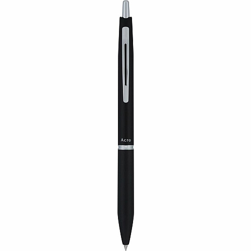 Acroball Ballpoint Pen 0.7 mm Fine Pen Point - Refillable - Retractable - Black Ink - Gel-based - Black Barrel - Tungsten Carbide Tip - 1 Each (13635)