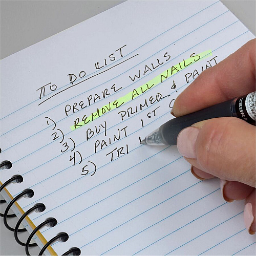 Zebra Pen SARASA Mark ON Gel Retractable Pens 12.7 mm Fine Pen Point - Retractable - Black Ink - Water Based - 2 / Pack (48412)