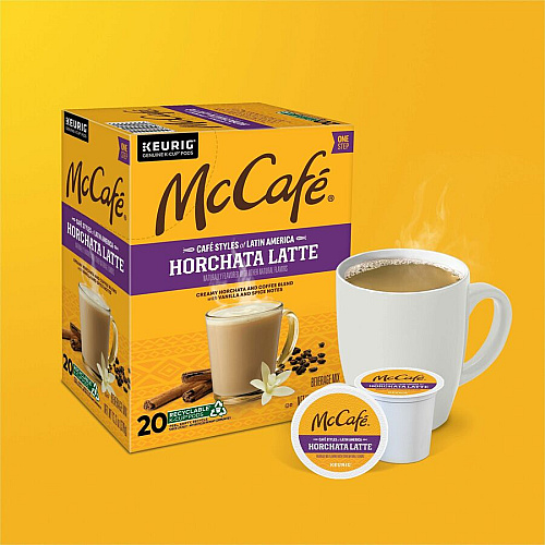 McCafe McCaf&eacute;&reg; K-Cup Horchata Latte Compatible with Keurig Brewer - Medium - K-Cup - Horchata Latte - 24 / Box (9891)