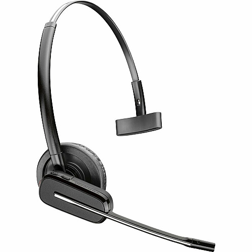Poly Savi 8240 Convertible Office Headset Mono - USB Type A, RJ-11 - Wired/Wireless - Bluetooth/DECT - 590 ft - 32 Ohm - 20 Hz to 20 kHz - On-ear, Over-the-head - Monaural - Supra-aural - Noise Cancelling Microphone - Black - TAA Compliant (7W071AA)