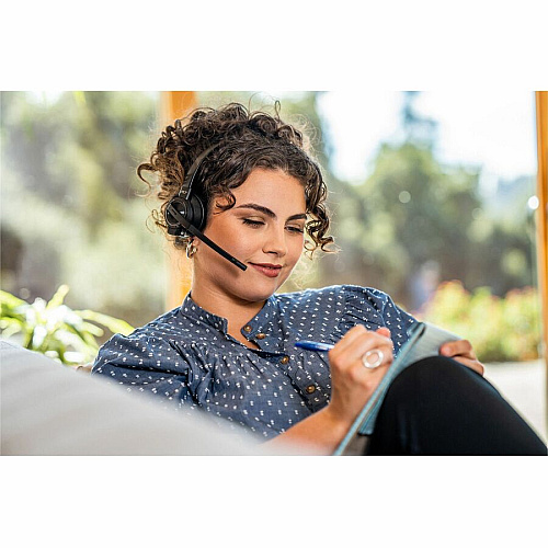 Poly Savi 8210 Single-Ear Wireless Headset Mono - USB Type A, RJ-11 - Wired/Wireless - Bluetooth/DECT - 590 ft - 32 Ohm - 20 Hz to 20 kHz - On-ear, Over-the-head - Monaural - Ear-cup - Noise Cancelling Microphone - Black (7S445AA)