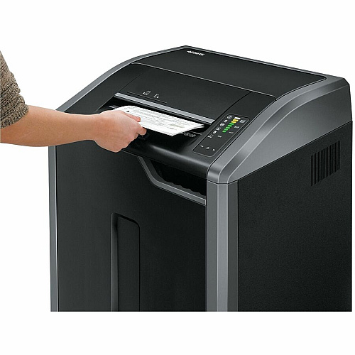 Fellowes Powershred 425HSG 100% Jam Proof BAA & TAA Compliant High Security Shredder Continuous Shredder - 8 Per Pass - for shredding Paper - P-7 - Black - TAA Compliant - 1 Carton (4251501)