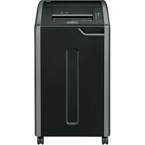 Fellowes Powershred 425HSG 100% Jam Proof BAA & TAA Compliant High Security Shredder Continuous Shredder - 8 Per Pass - for shredding Paper - P-7 - Black - TAA Compliant - 1 Carton (4251501)