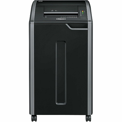 Fellowes Powershred 425HSG 100% Jam Proof BAA & TAA Compliant High Security Shredder Continuous Shredder - 8 Per Pass - for shredding Paper - P-7 - Black - TAA Compliant - 1 Carton (4251501)