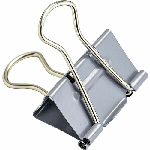 Officemate Binder Clip, Medium Medium - 4.8" Length x 2.4" Width - 0.63" Size Capacity - for Binder - Gray - 12 / Box (99250)