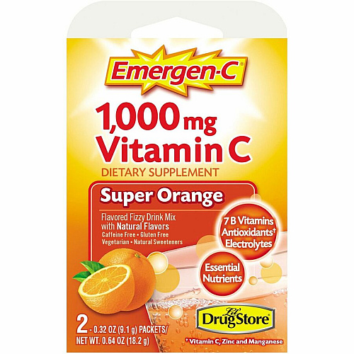 Emergen-C Orange Vitamin C Drink Powder - Orange - 2/Pack - 6 / Box (78002)