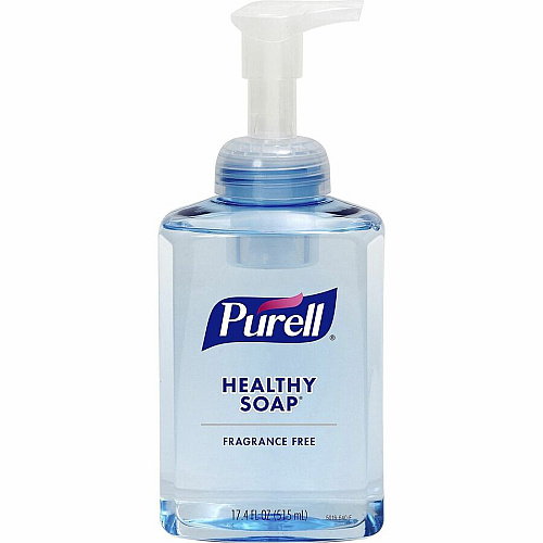 PURELL&reg; HEALTHY SOAP Gentle & Free Foam 1.09 lb - Pump Dispenser - Dirt Remover, Kill Germs - Hand, Skin - Moisturizing - Clear - Phthalate-free, Paraben-free, Non-irritating, Non-foaming, Fragrance-free, Antibacterial-free, Dye-free, Tricl (501604CT)