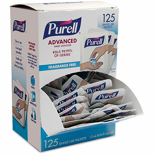 PURELL&reg; Advanced Hand Sanitizer Gel Kill Germs - Hand - Clear - Durable - 1 Each - 125 /Dispenser Box (9630125CTN)