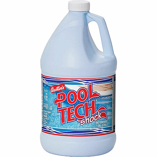 KIK Custom Liquid Pool Tech Shock 128 fl oz (4 quart) - Blue - 4 / Carton (11004085391)