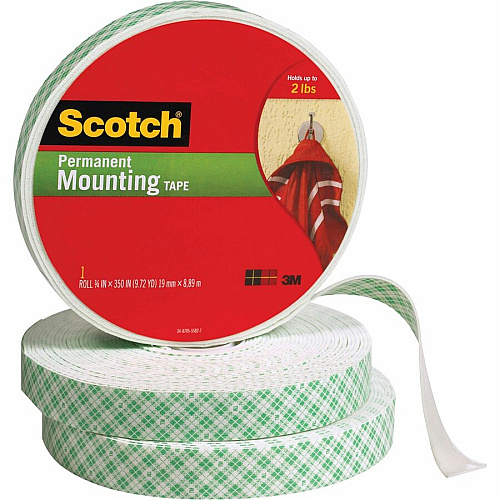 Scotch-Brite Double-sided Permanent Foam Tape 29.17 ft Length x 0.75" Width - Beige - Foam - 1 Roll (110SLONG)