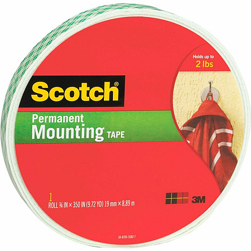 Scotch-Brite Double-sided Permanent Foam Tape 29.17 ft Length x 0.75" Width - Beige - Foam - 1 Roll (110SLONG)