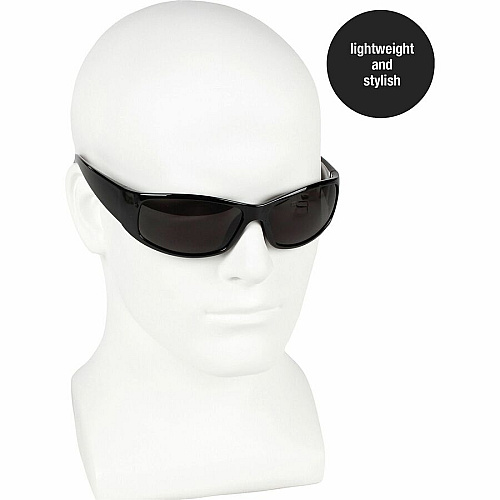 Kimberly-Clark Smith & Wesson Elite Safety Glasses Recommended for: Workplace - UVA, UVB, UVC Protection - Compact Design, Lightweight, Anti-scratch, Wraparound Lens, Anti-fog - 12/Box - 12 / Carton (21303CT)
