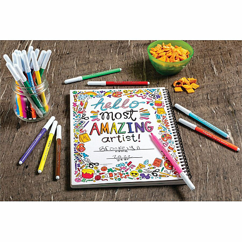 Pacon Amazing Artist Sketch Book 80 Pages - Black, White Cover - Perforated, Acid-free - 1 Each (P4820)