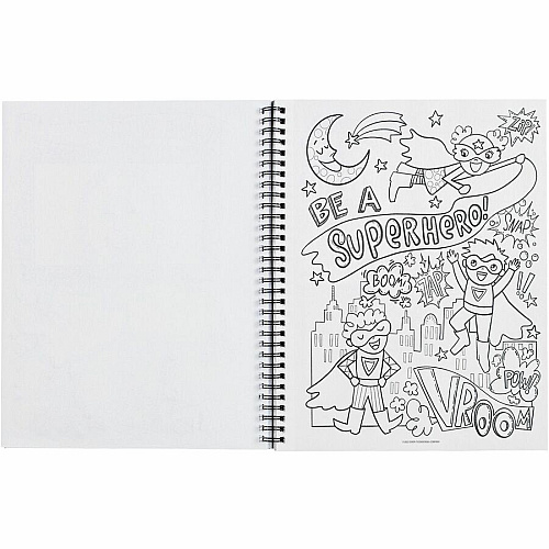 Pacon Amazing Artist Sketch Book 80 Pages - Black, White Cover - Perforated, Acid-free - 1 Each (P4820)