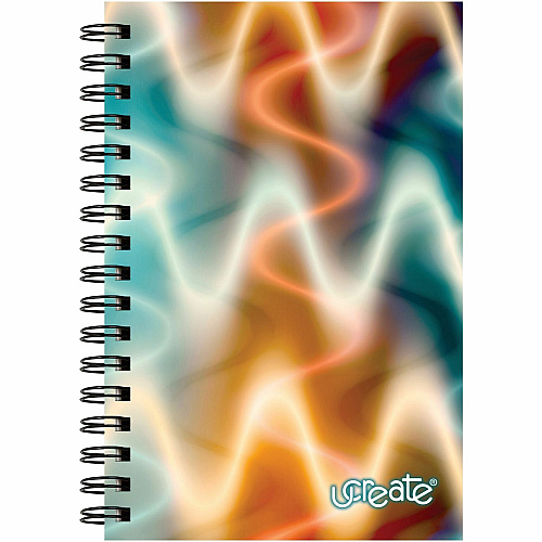 Pacon Fashion Sketch Book 75 Pages - Spiral - 120 g/m² Grammage - 9" x 6" Sheet Size - Neon Neon Abstract Cover - Acid-free, Perforated, Durable - 1 Each (P38040)
