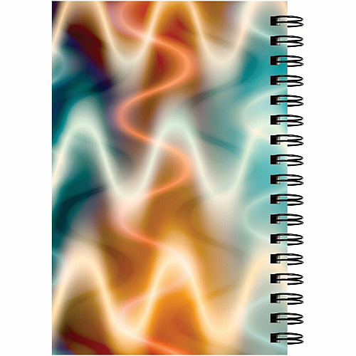 Pacon Fashion Sketch Book 75 Pages - Spiral - 120 g/m² Grammage - 9" x 6" Sheet Size - Neon Neon Abstract Cover - Acid-free, Perforated, Durable - 1 Each (P38040)