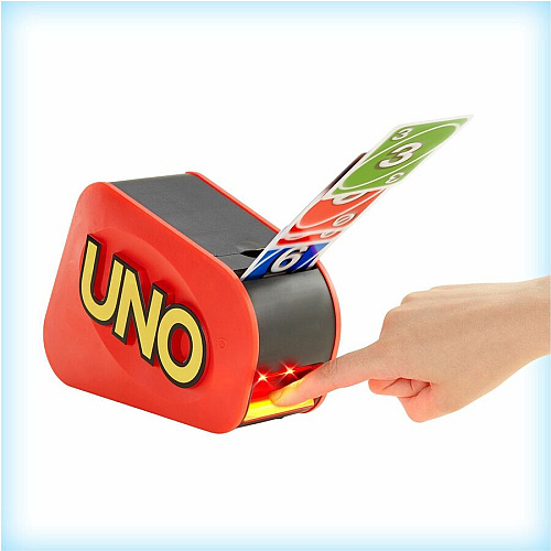 Mattel UNO Attack Card Game , Family Game For Kids And Adults, Card Blaster Fun - Gambling - 2 to 10 Players - 1 Each (GTX66)