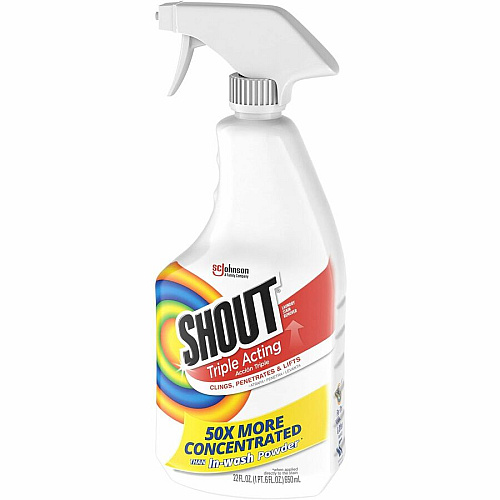 Shout Laundry Stain Remover Concentrate - 22 fl oz (0.7 quart) - White Trigger Bottle - 1 Each (359549)