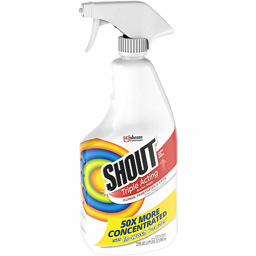 Shout Laundry Stain Remover Concentrate - 22 fl oz (0.7 quart) - White Trigger Bottle - 1 Each (359549)