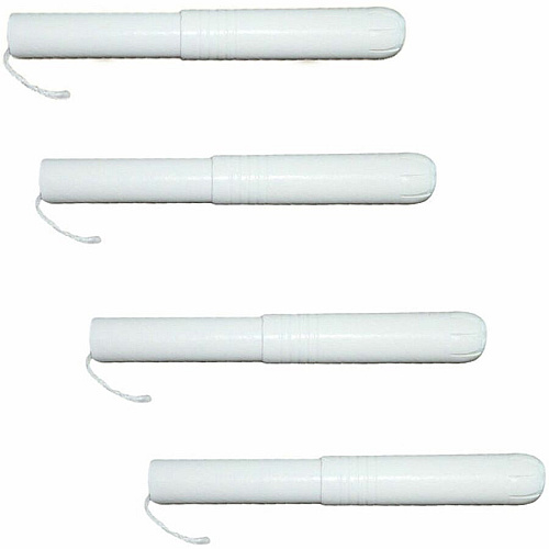 Tampon Tribe Organic Tampons Super - Cardboard Applicator - Hypoallergenic, Chlorine-free, Absorbent, Anti-leak - 500 / Carton (TAM500S)