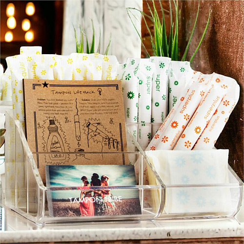 Tampon Tribe Feminine Care Display Organizers White - 2 / Carton (CORP2)